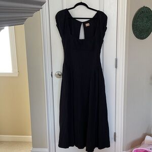 FREE-EST Black Open Back Dress